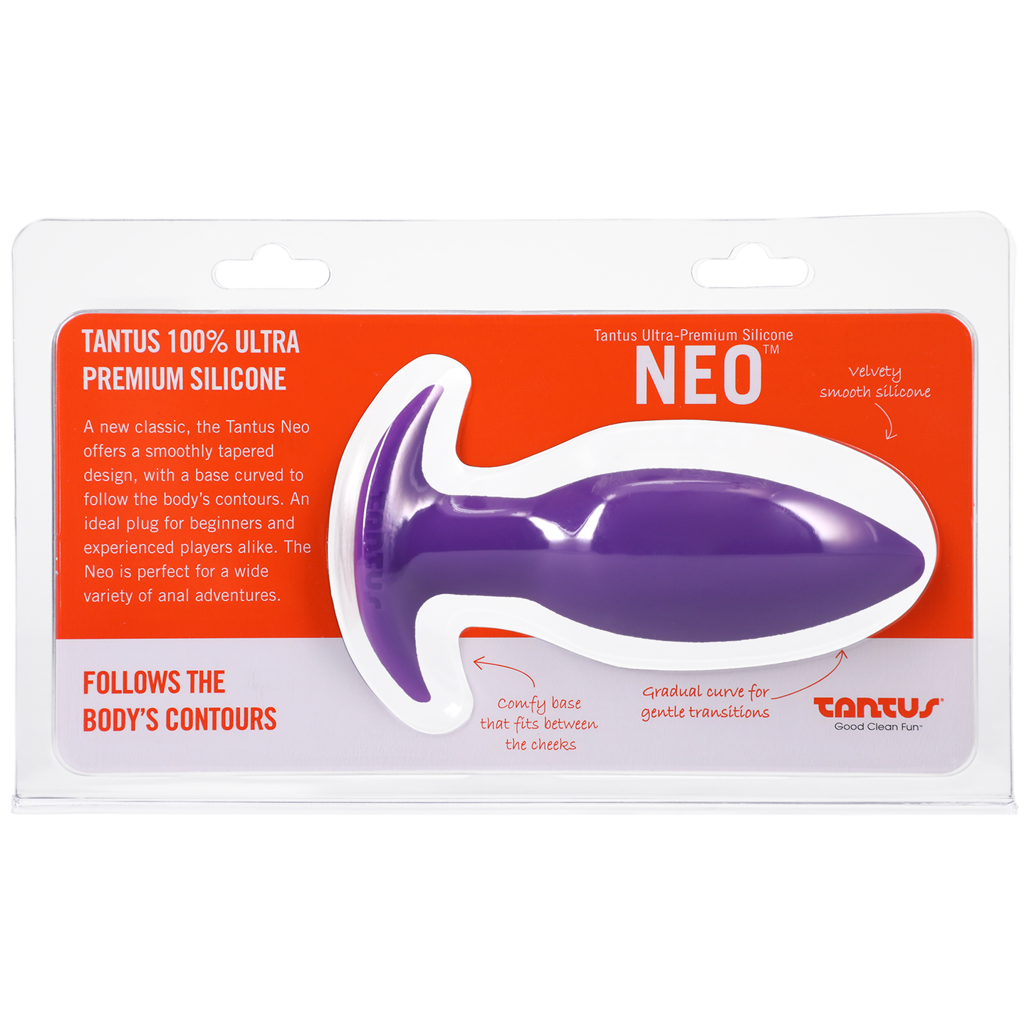 Tantus Silicone Neo Silicone Butt Plug Purple