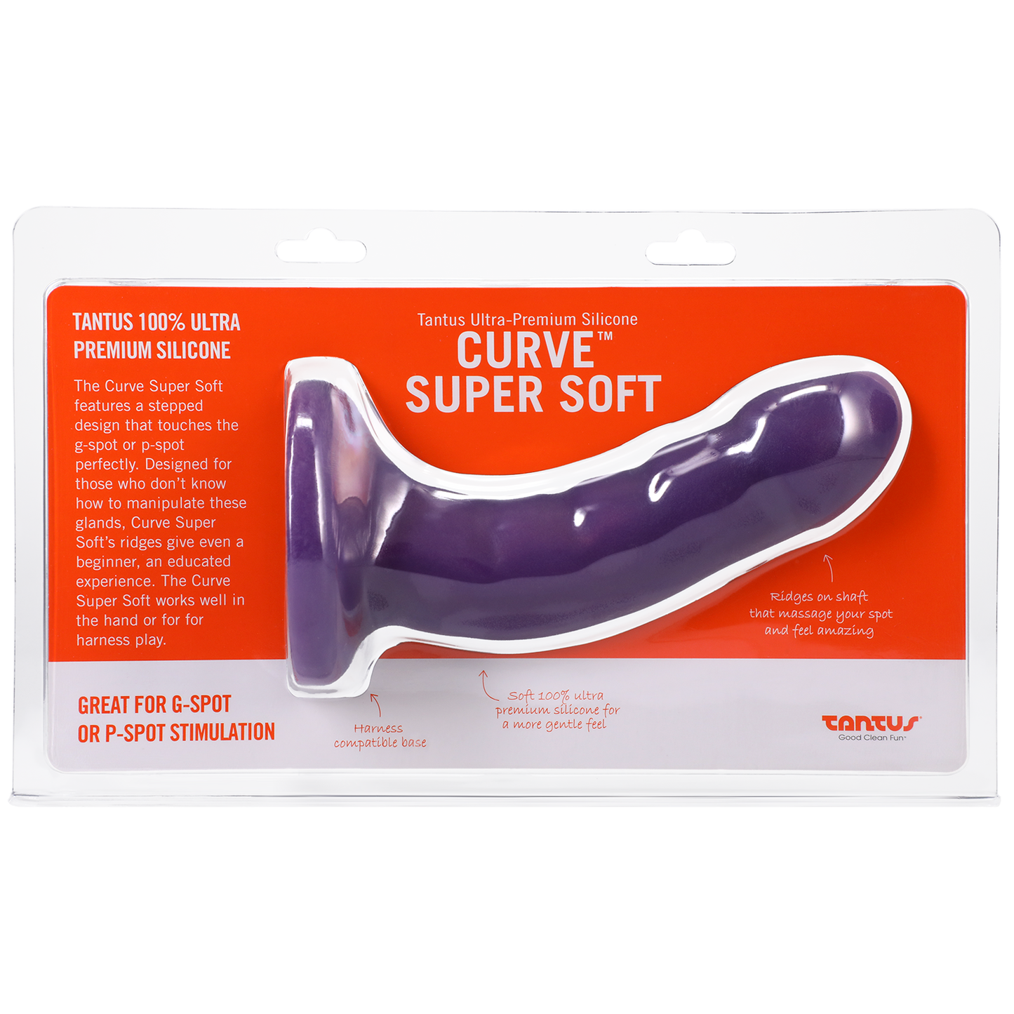 Silicone Curve Dildo Amethyst