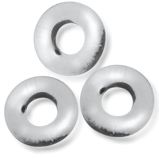 Oxballs FAT WILLY, 3-pack jumbo cockrings - CLEAR