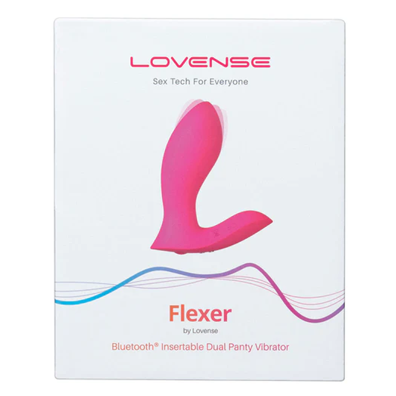 FLEXER BLUETOOTH INSERTABLE DUAL PANTY VIBRATOR - PINK