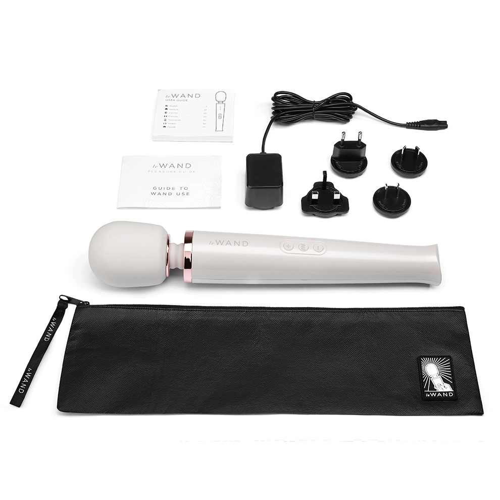 Rechargeable Vibrating Massager - White