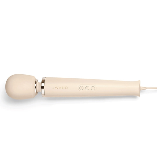 Plug-In Vibrating Massager - Cream