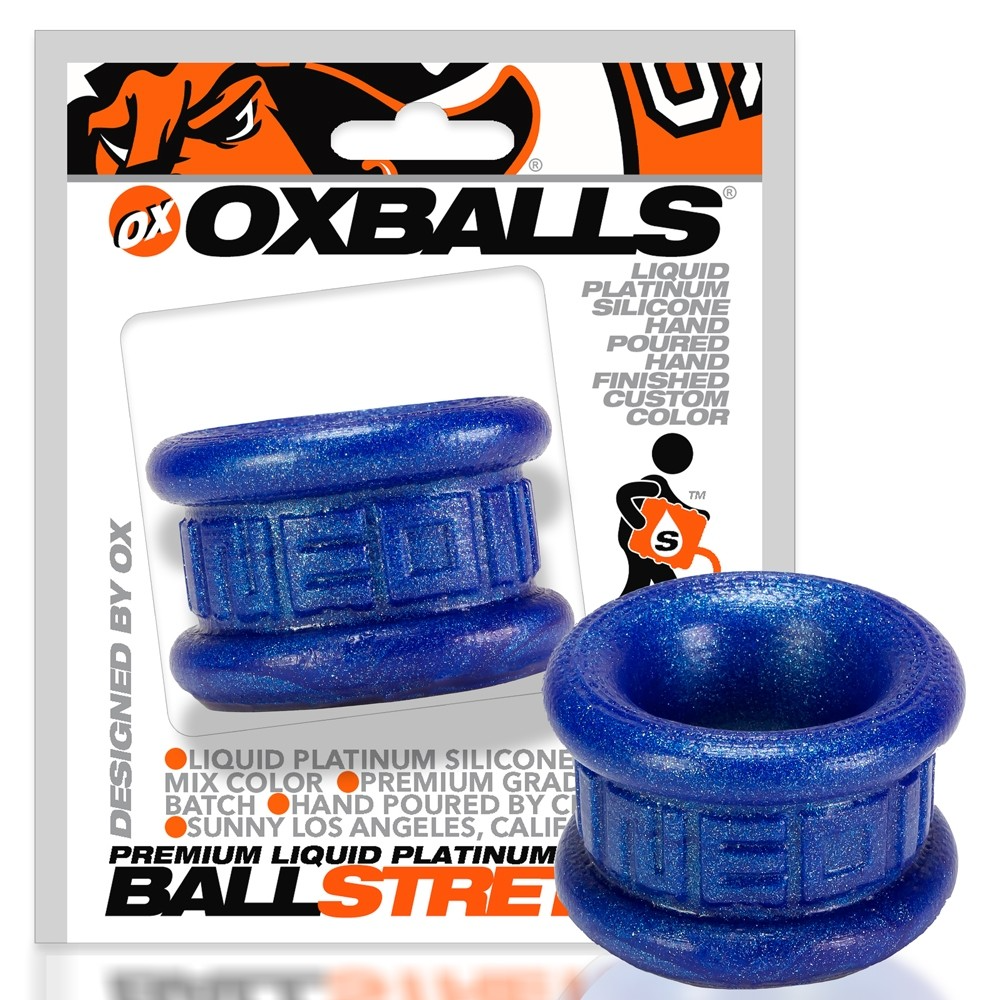 NEO SHORT, ballstretcher - BLUEBALLS METALLIC