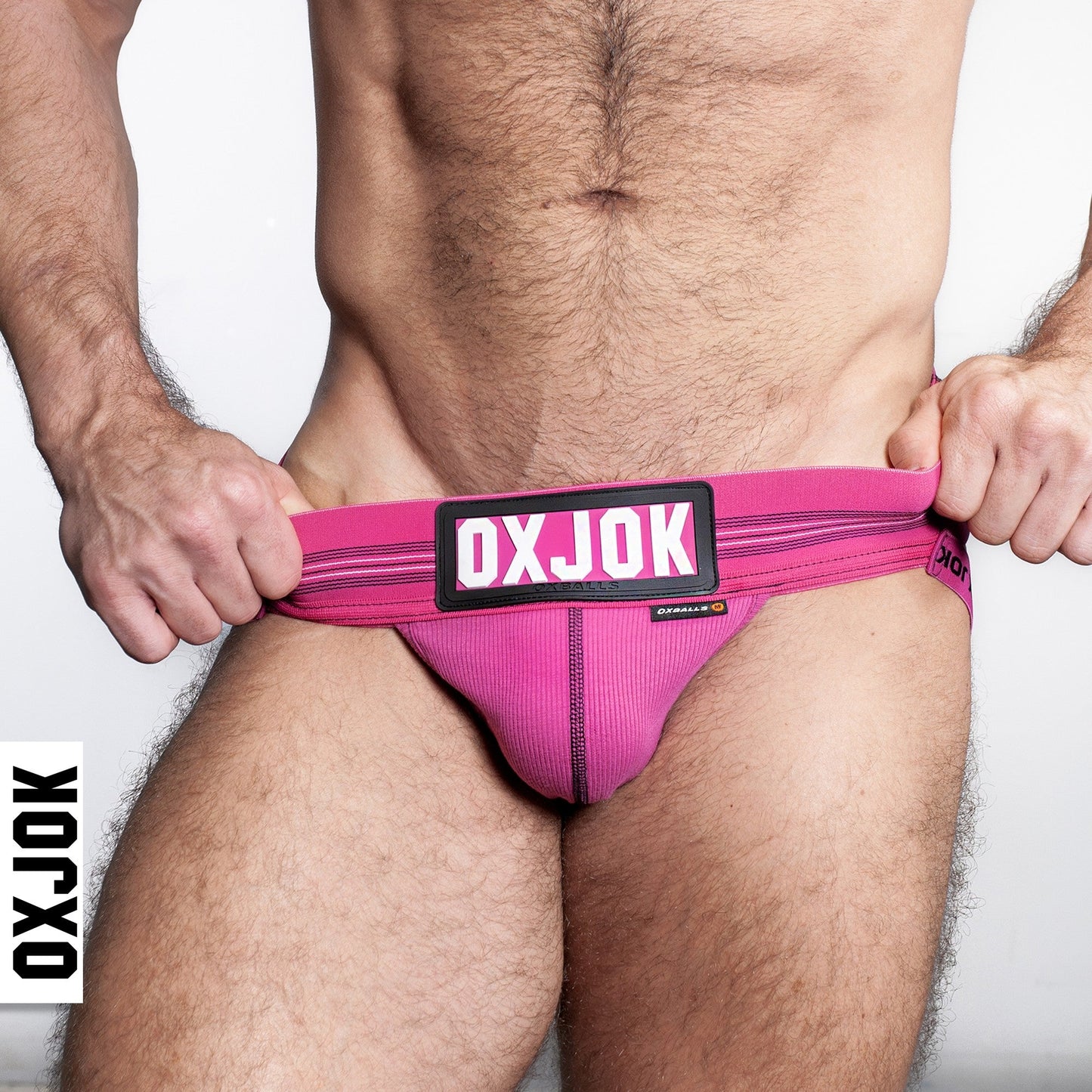 SLINGJOCK, upthrust slider-strap jock, PINK SKY, X-LARGE