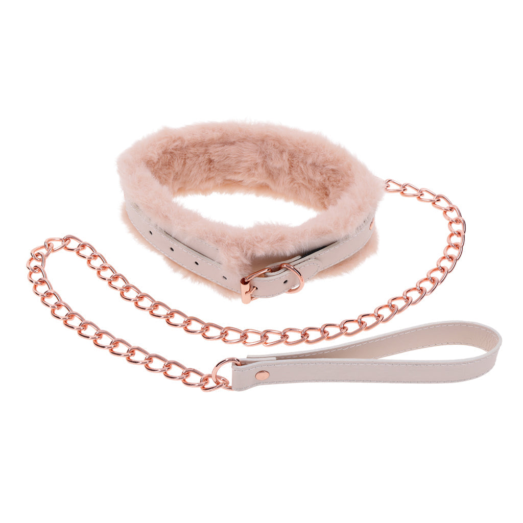 Peaches ‘n CreaMe Fur Collar & Leash