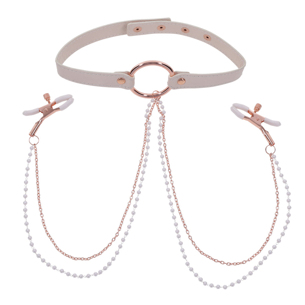 Peaches ‘n CreaMe Collar with Nipple Clamps